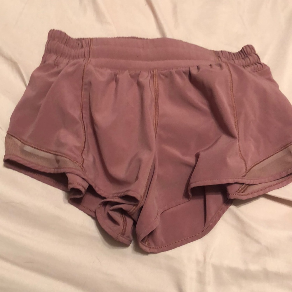 Pink lulu lemon shorts